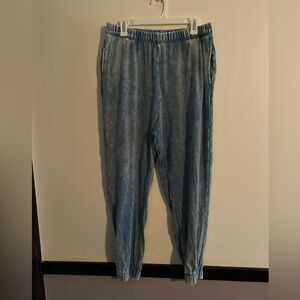 Zenana Faux Denim Joggers